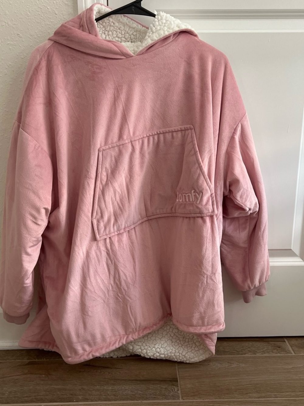 Comfy USA Pink Plush Sherpa-Lined Kids Hoodie